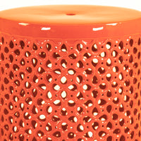 Lanie Garden Stool Orange by Zentique