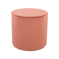 Mauve Rose Velvet Stool by Zentique