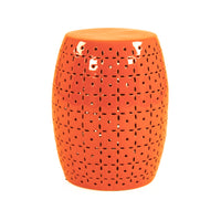 Lovell Garden Stool Orange by Zentique