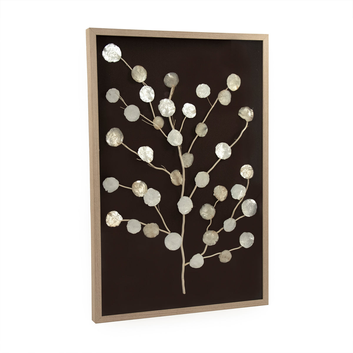 Abstract Mother of Pearl Tree Wall Art by Zentique