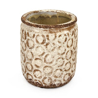 Distressed Off-White Vase Large by Zentique