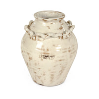 Distressed Off-White Vase by Zentique