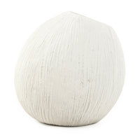 Distressed White Vase (10045L A148) by Zentique