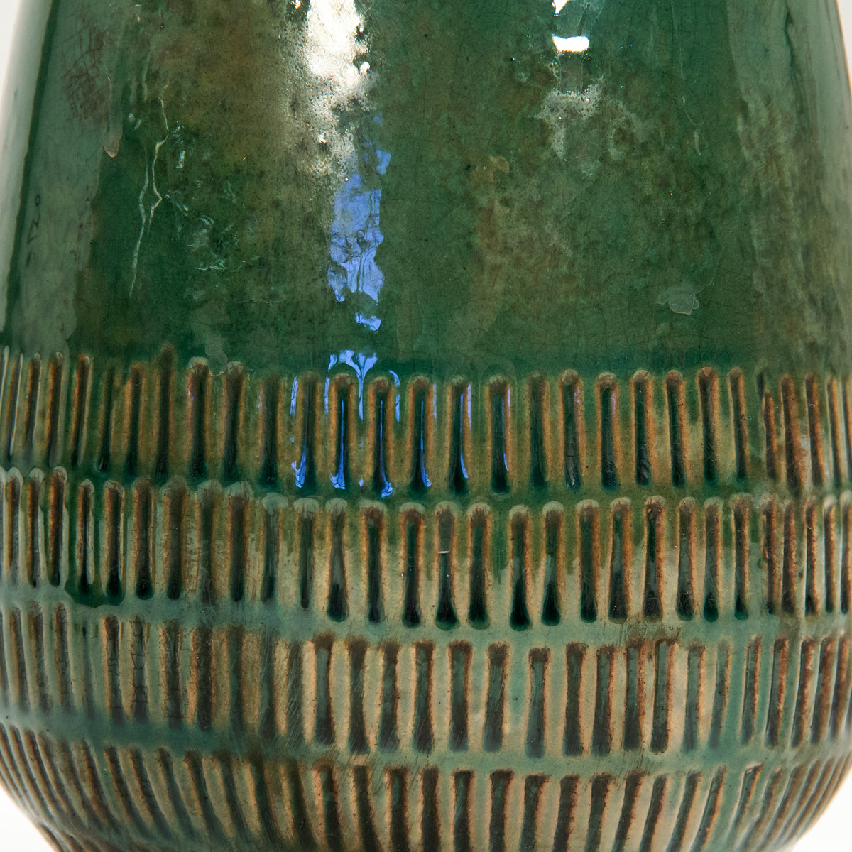 Distressed Emerald Vase Small by Zentique