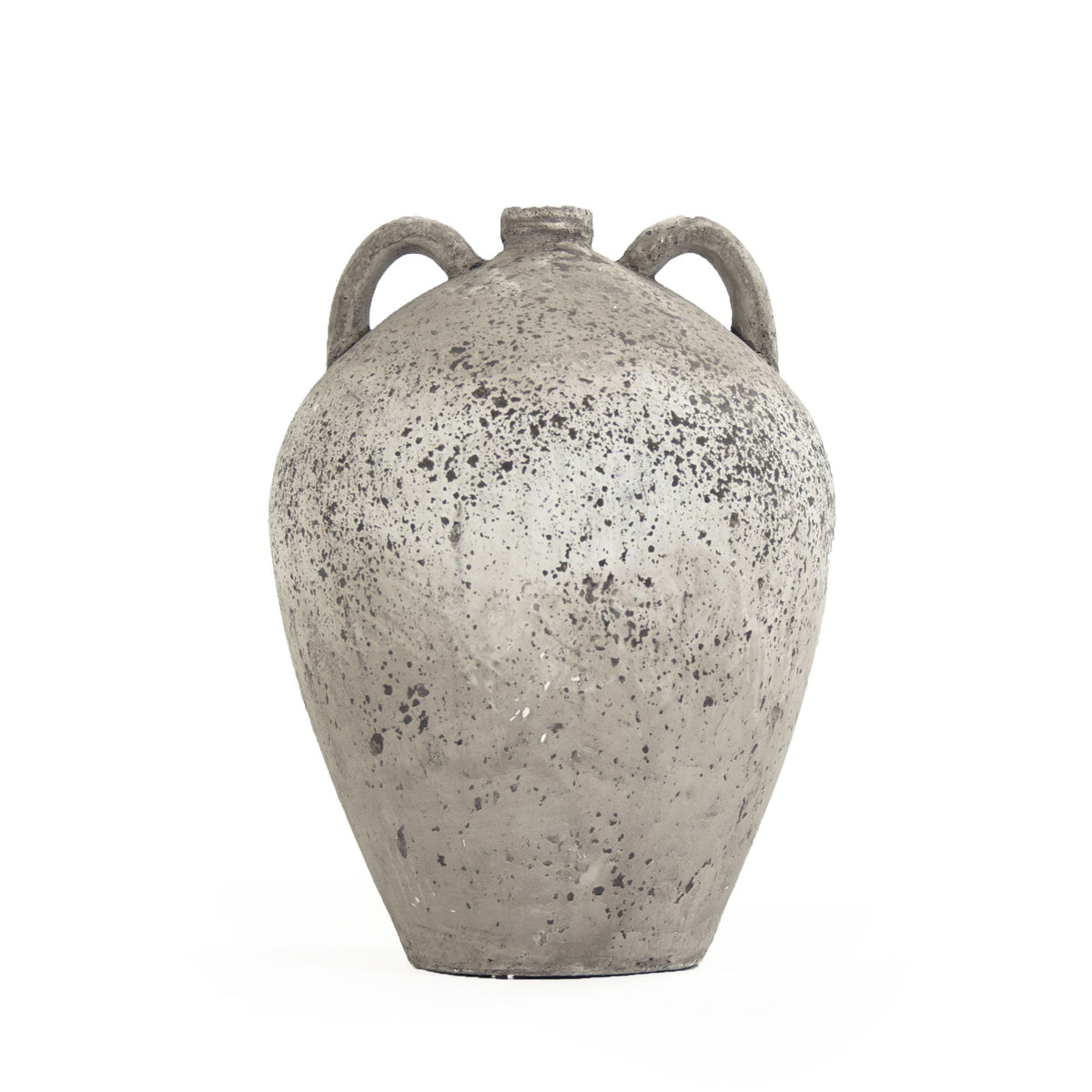 Distressed Grey Wash Vase (8563L A344) by Zentique