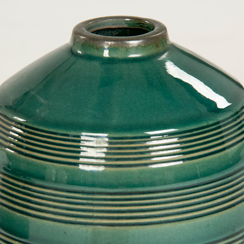 Distressed Emerald Vase Large by Zentique