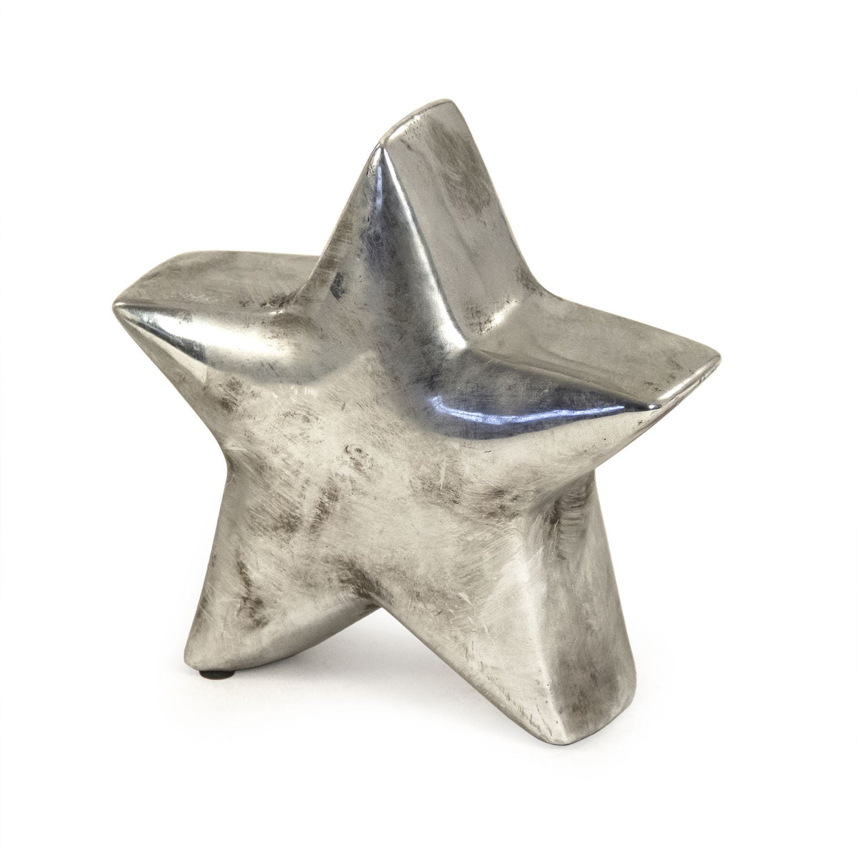 Distressed Metallic Silver Star (9702L A840) by Zentique