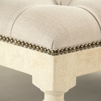 Square Tufted Ottoman by Zentique