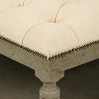 Square Tufted Ottoman by Zentique