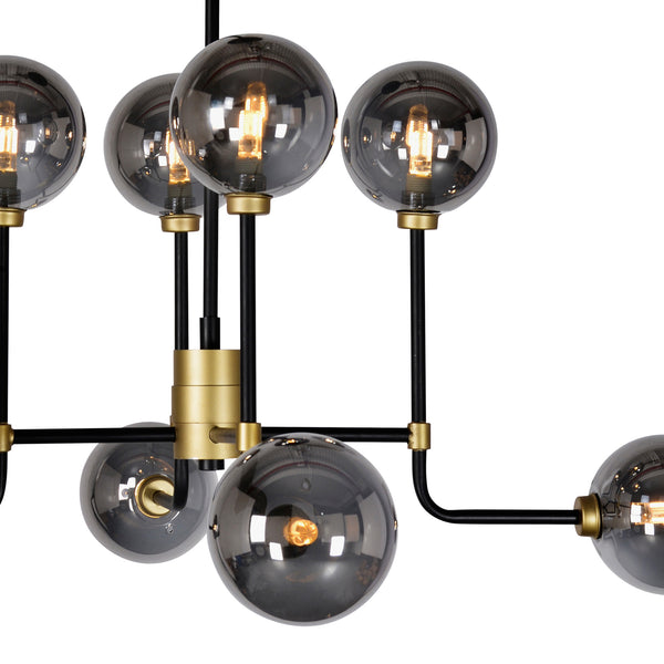 Abstract Grey Globe Pendant Light by Zentique