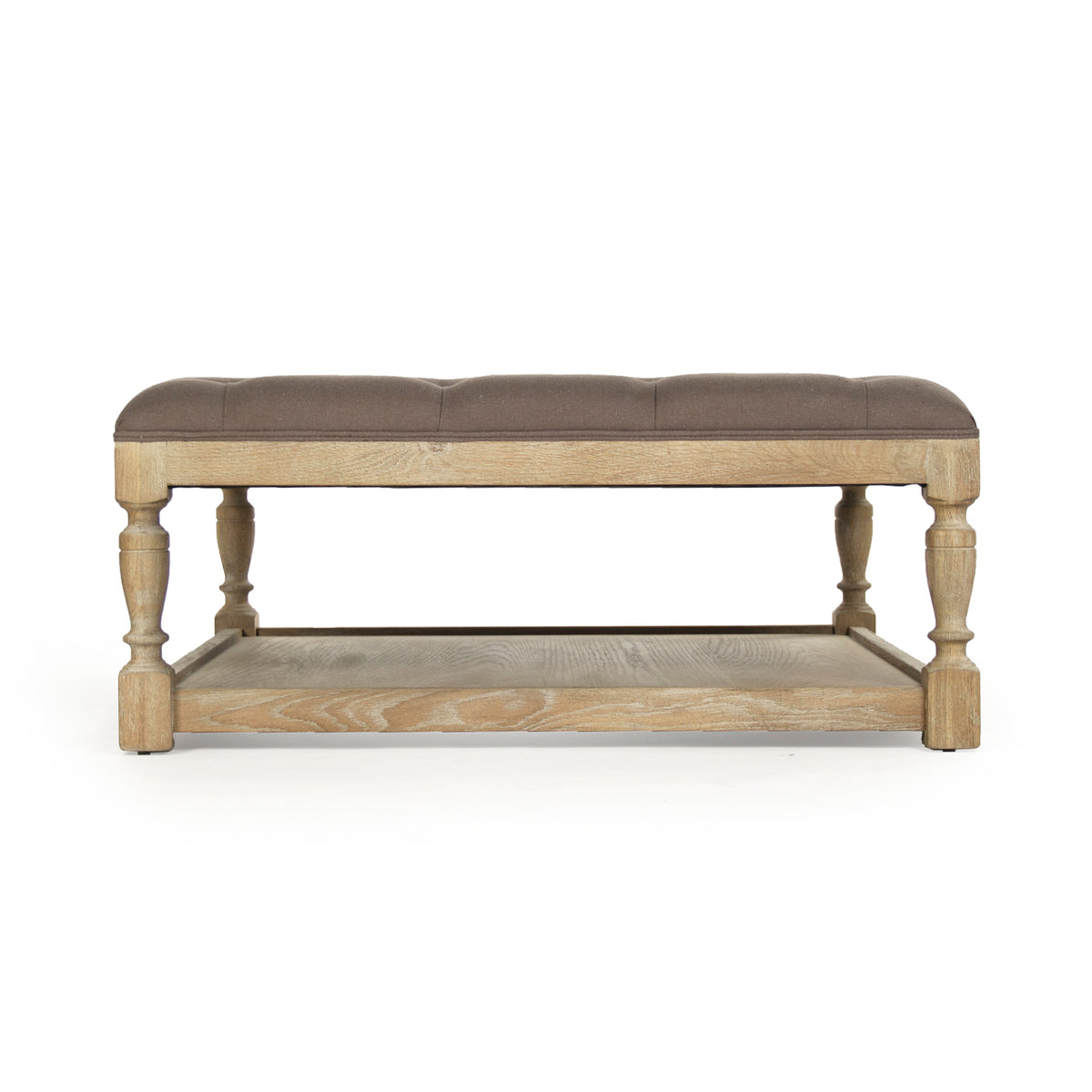 Square Tufted Ottoman by Zentique