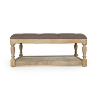 Square Tufted Ottoman by Zentique