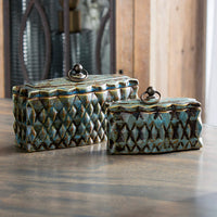 Uttermost Neelab Ceramic Containers, Set/2