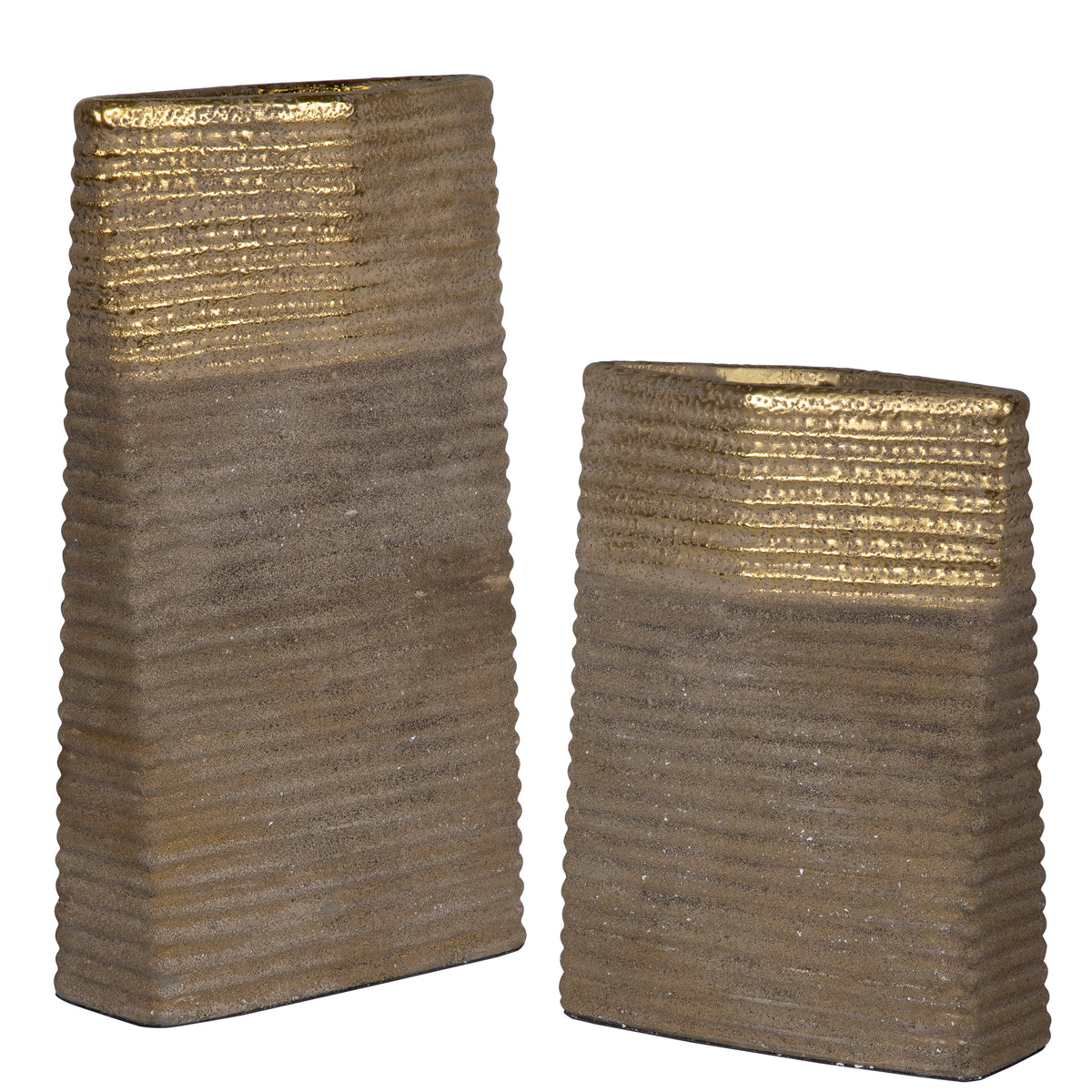 Uttermost Riaan Ribbed Vases, S/2