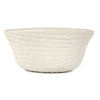 White Cross Weave Bowl Small by Zentique