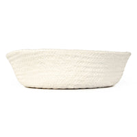 White Cross Weave Bowl Large by Zentique