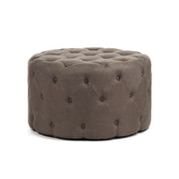 Round Tufted Ottoman by Zentique