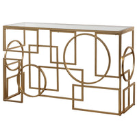 Uttermost Metria Gold Console Table