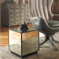 Uttermost Matty Mirrored Cube Table