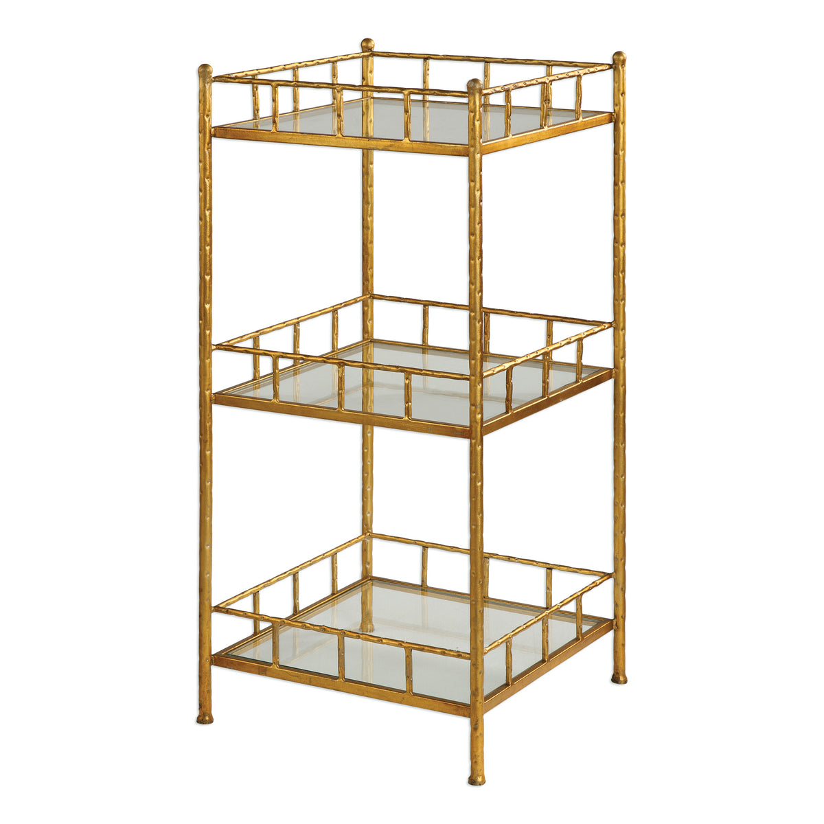 Uttermost Tilly Gold Accent Shelf Table