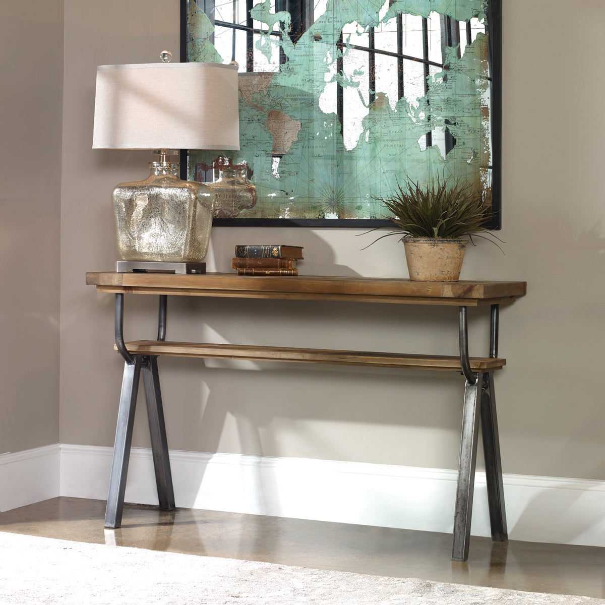 Uttermost Domini Industrial Console Table