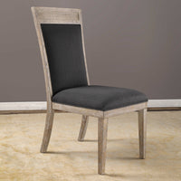 Uttermost Encore Dark Gray Armless Chair