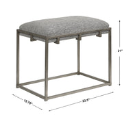 Uttermost Edie Silver Small Bench