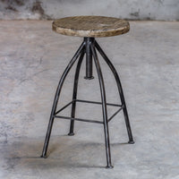 Uttermost Dalvin Industrial Pub Stool