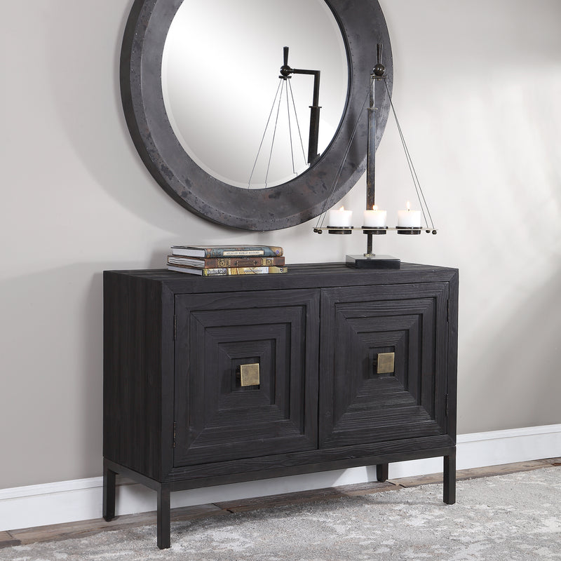 Uttermost Aiken Dark Walnut 2 Door Cabinet