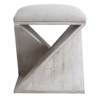Uttermost Benue Gray Ottoman