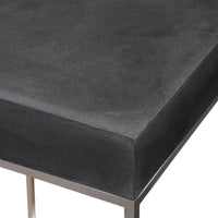 Uttermost Jase Black Concrete Accent Table