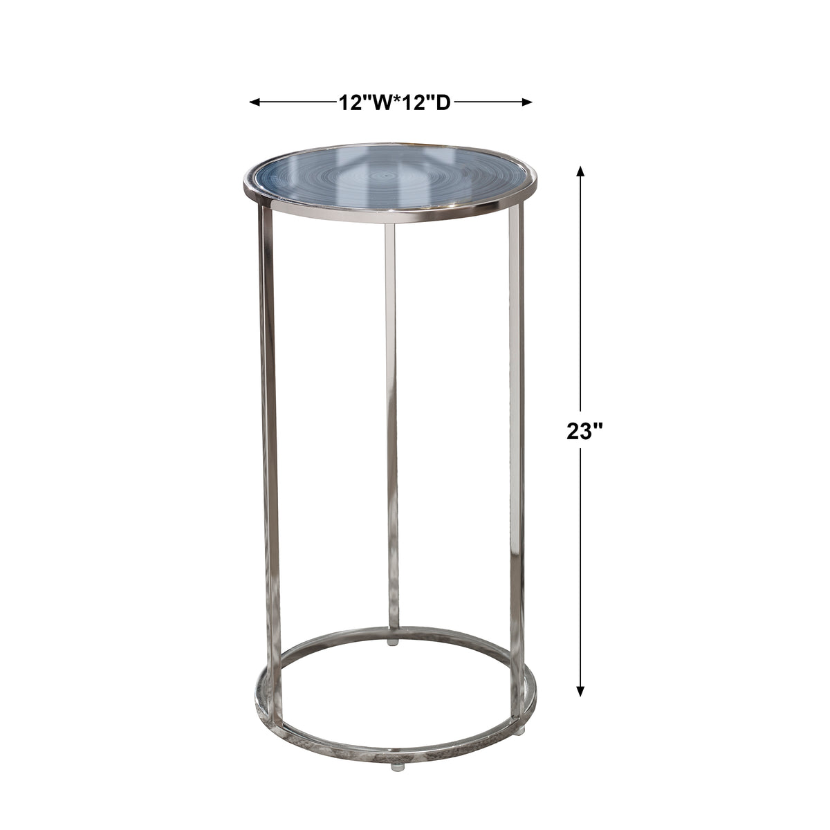 Uttermost Whirl Round Drink Table