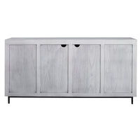 Uttermost Checkerboard 4 Door Gray Cabinet