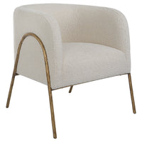 Uttermost Jacobsen Off White Shearling Accent Chair