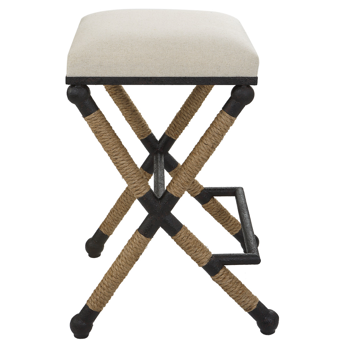 Uttermost Firth Rustic Oatmeal Counter Stool