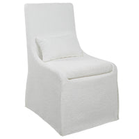Uttermost Coley White Armless Chair