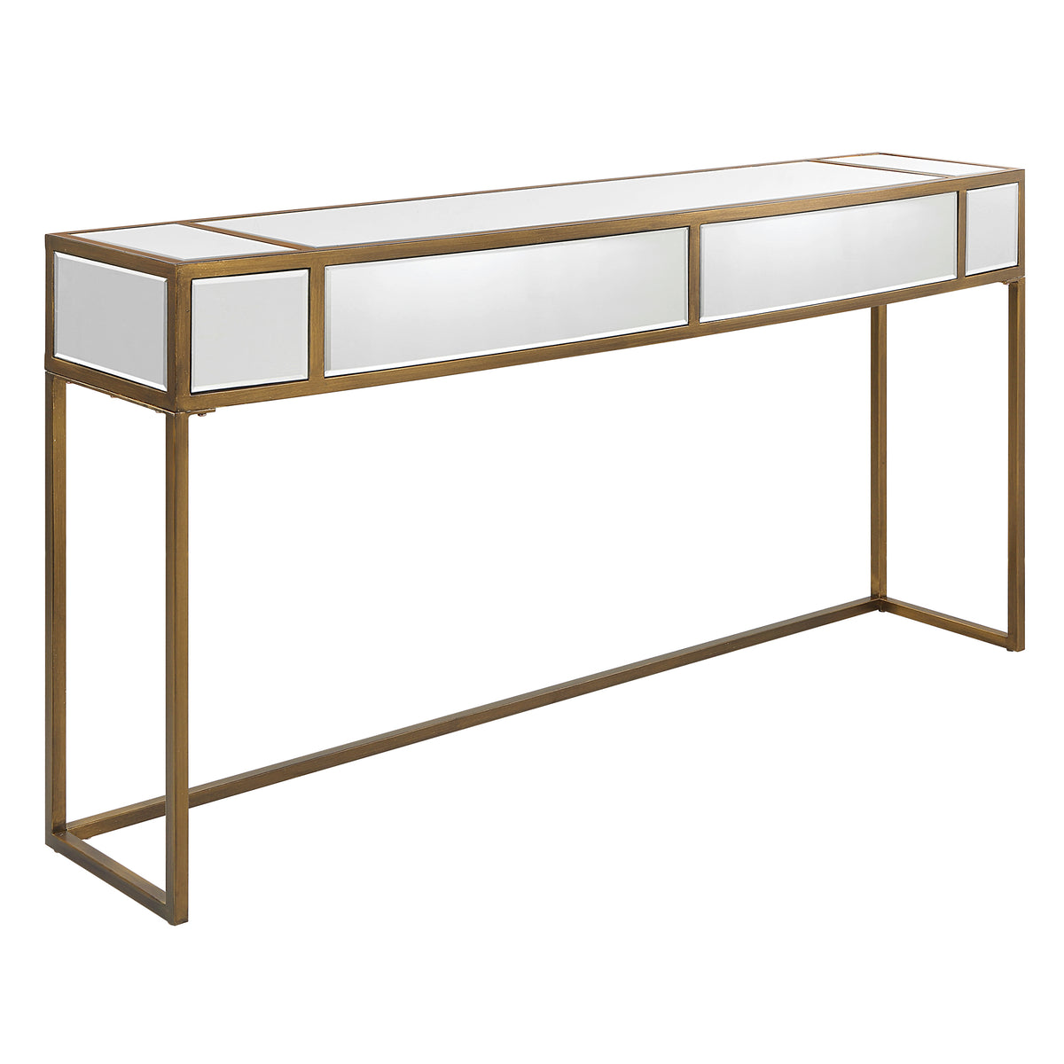 Uttermost Reflect Mirrored Console Table