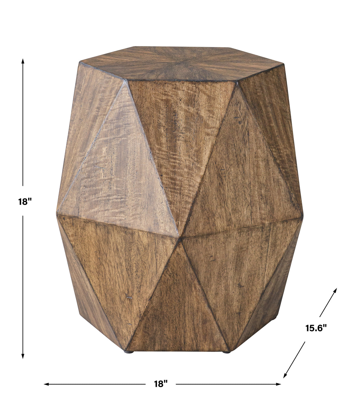 Uttermost Volker Honey Geometric Accent Table