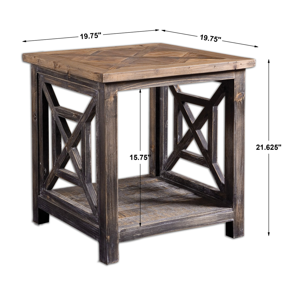 Uttermost Spiro Reclaimed Wood End Table