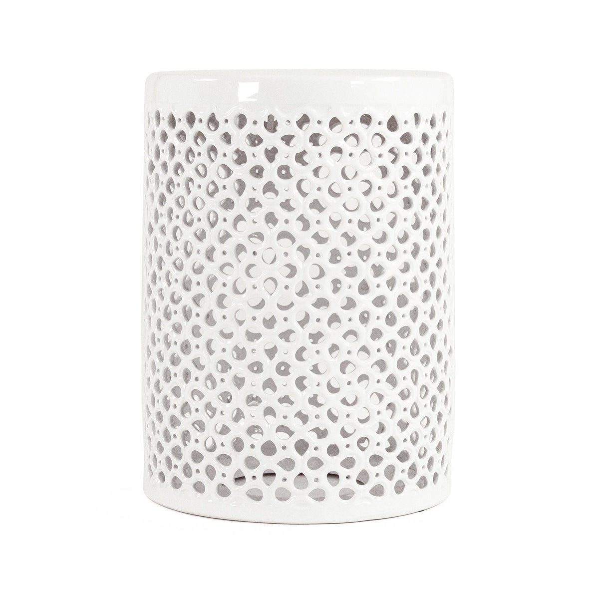 Lanie Garden Stool White by Zentique