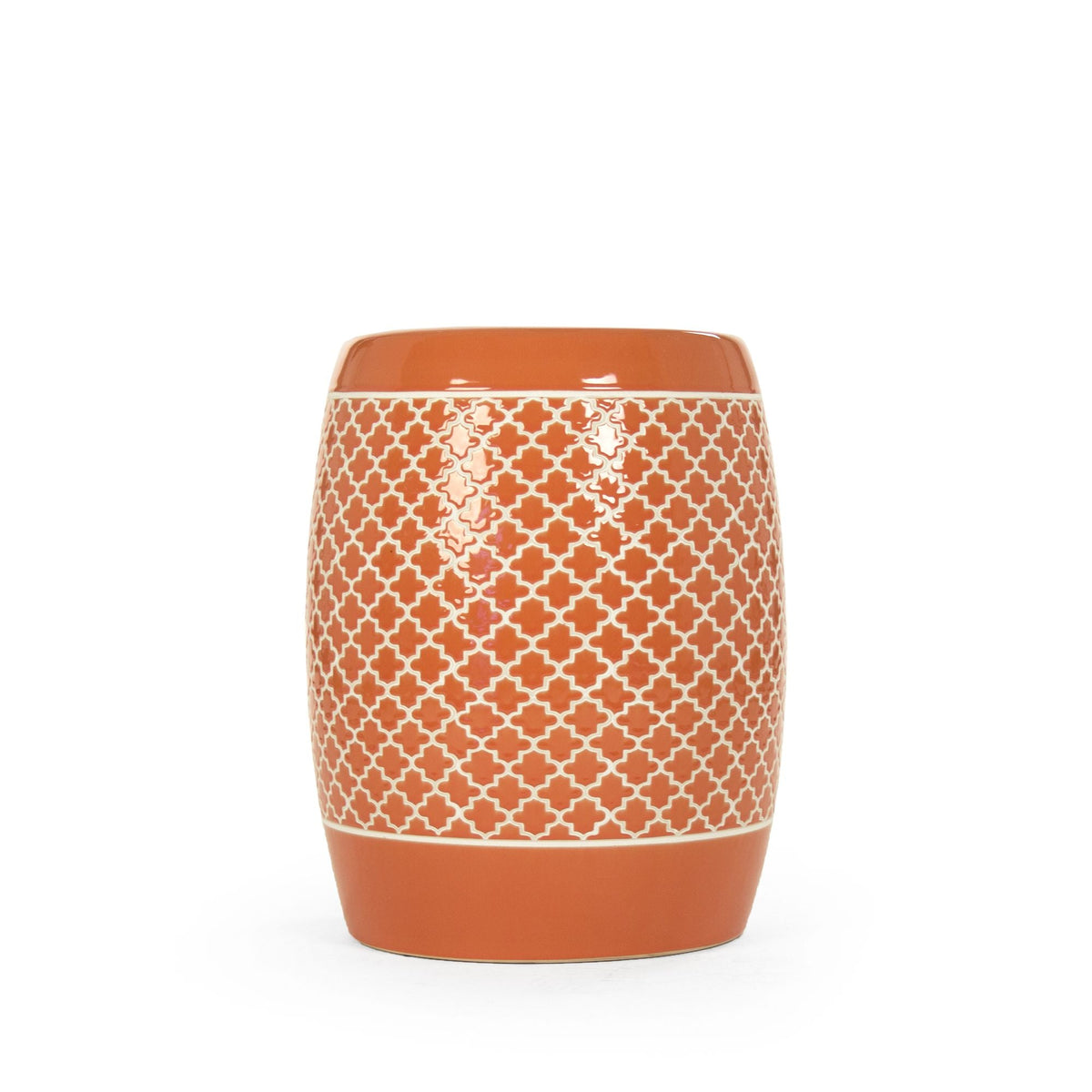 Gable Garden Stool Orange by Zentique