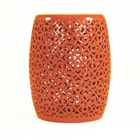 Lorin Garden Stool Orange by Zentique