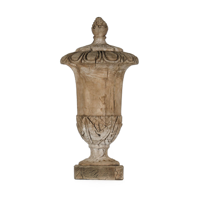 Wooden Finial Urn by Zentique