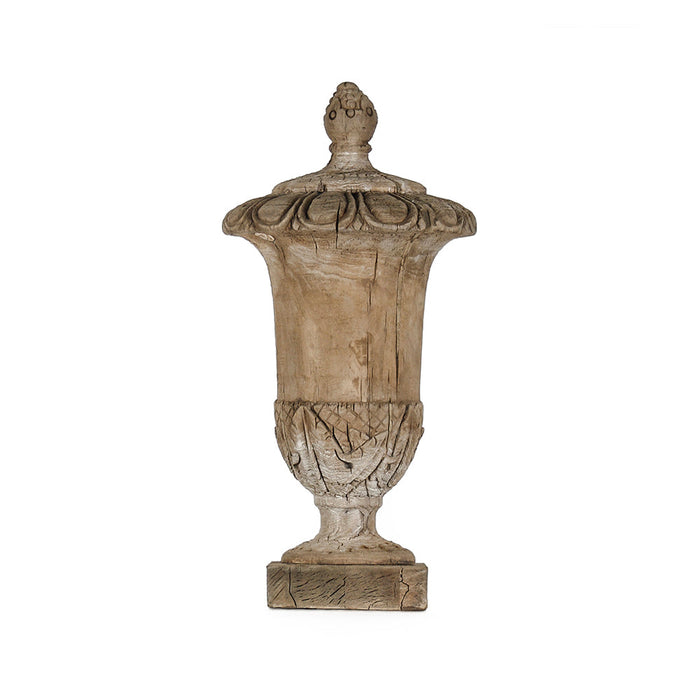 Wooden Finial Urn by Zentique