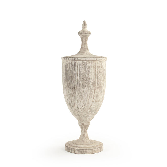 Wooden Finial Urn by Zentique