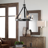 Uttermost Marlow 6 Light Antique Bronze Chandelier