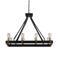 Uttermost Marlow 8 Light Rectangle Chandelier