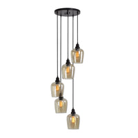 Uttermost Aarush 5 Light Glass Cluster Pendant