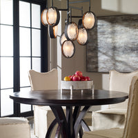 Uttermost Maxin Dark Bronze 9 Light Chandelier