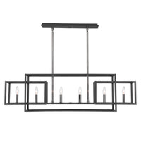 Uttermost Quadrangle 6 Light Rectangular Chandelier